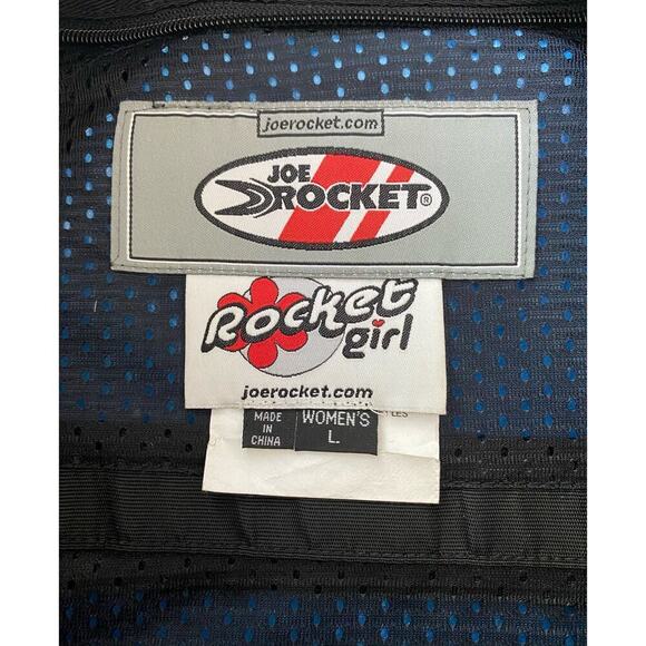 Joe Rocket Girl Women's L Black Padded Nylon Motocycle Bike Riding Jacket - Picture 7 of 14